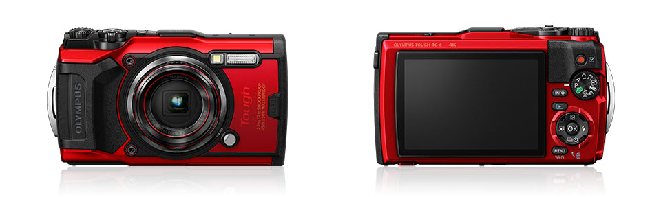 Olympus TG-6 Red Water Proof,Dust Proof, Shockproof Camera 12 MP, 4X Zoom  Lens