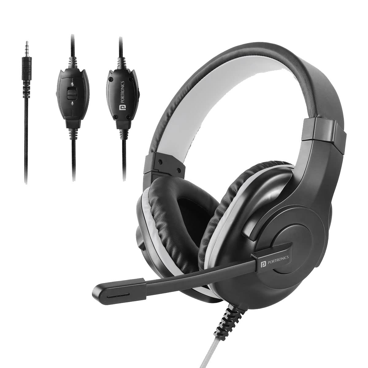 Over ear headset 2024 with mic for pc