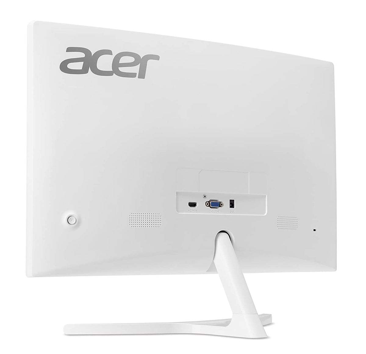 white acer curved monitor