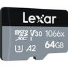 Lexar Professional 64GB 1066x Micro SDXC U3, UHS-1, A2