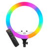 IZI Light 18 inch LED RGB Ring Light, 28+ Multicolor Modes with Anti Skid Base for YouTube, Photo Video Shoots, Live Streaming, Makeup, iPhone/Android Phone & Camera Compatible, Without Tripod