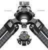 Leofoto LVC-253C+BV-15 Cinema Tripod Carbon Fiber Twin Leg Tripod