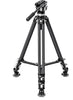 Leofoto LVC-253C+BV-15 Cinema Tripod Carbon Fiber Twin Leg Tripod