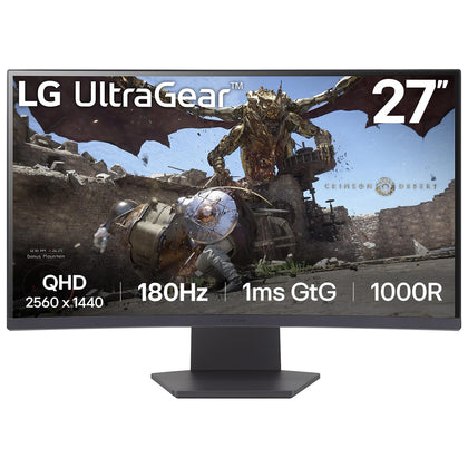 LG 27GS60QC-B UltraGear Curved Gaming Monitor 27