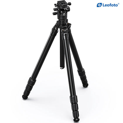 Leofoto LG-324C+LH-40R Premium Carbon Fiber Tripod with Quick Swap Center Column & Platform Black Colour