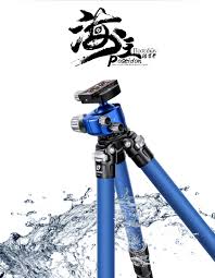 Leofoto LP-324C+LH-40 Poseidon Series Waterproof Carbon Fiber Tripod with Ball Head Blue Color