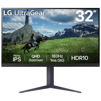 LG 32GS85Q-B UltraGear Gaming Monitor Nano IPS 180Hz, 32