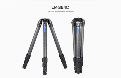 Leofoto LM-364C Summit Series Systematic Bowl Travel Tripod Legs Carbon Fiber CF