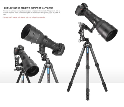 Leofoto LS365C+PG-1 Professional Carbon Fiber Tripod with Gimbal Head