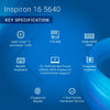 Dell Inspiron 5640 Core 7 150U / 16GB DDR5 / 1TB SSD /  INTEGRATED /  WIN11 +MSO21 / 16