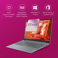 Lenovo IdeaPad Slim 3  Ryzen5 7520U/16GB/512GB SSD/WIN 11,OFFICE H&S 2021/AMD Radeon 610M/15.6