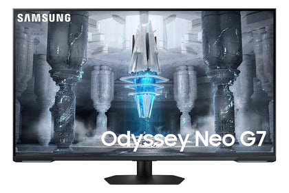 Samsung LS43CG700NWXXL Odyssey Neo G7 UHD Flat Gaming Monitor, Gaming Hub, Quantum Mini LED, HDR600, Game Bar, 144Hz, 1 ms 43