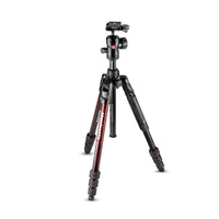 Manfrotto MKBFRTA4RD-BH Befree Advanced Aluminum Travel Tripod Twist Red, Ball Head