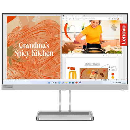 Lenovo L22i-40 Full HD Ultra Slim IPS Panel Monitor 75Hz HDMI, VGA Port,3W Speaker, 21.5