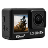 IZI ONE Plus 5K 48MP Action Camera 6-Axis Gyro Stabilization,Waterproof, Vlogging,170° FOV, WiFi, Dual Touch Screen Video, Fast C-Type Charge, HQ External Mic Included