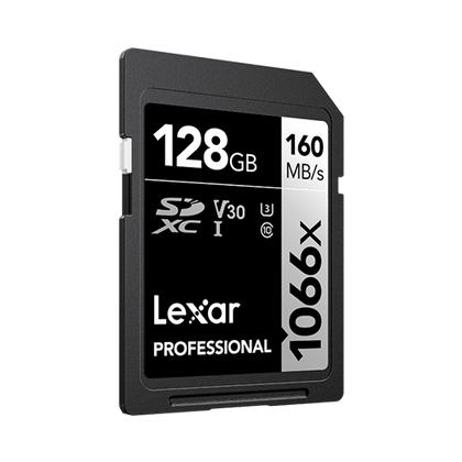 Lexar Professional 128GB 1066x SDXC UHS-1 SD Card For Camera V30 LSD10660128G-BNNNG