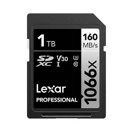 Lexar Professional 1TB 1066x SDXC UHS-1 SD Card For Camera V30 LSD106601TG-BNNNG