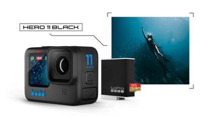 GoPro HERO11 Black Action Camera 5.3K60 + 4K120 Resolution Video,Waterproof , Cold-Weather Enduro Battery, Larger new image Sensor