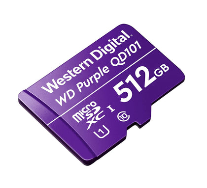 WD 512GB Memory Micro SD for CCTV Camera,WiFi, Surveillance WDD512G1P0C Western Digital