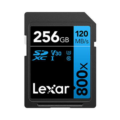 Lexar High Performance 800x 256GB SDXC UHS-I U3 SD Card For Camera LSD08000256G-BNNNG